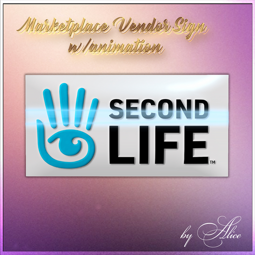 Second Life Marketplace Marketplace Vendor Sign W Animation